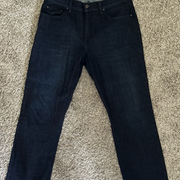 Dark Blue Straight Fit Jeans with Classic Style